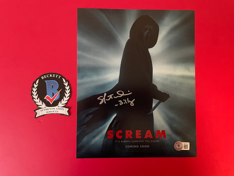 Skeet Ulrich signed 8"x10" Ghostface Scream photo - Beckett COA