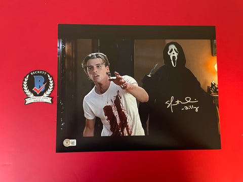 Skeet Ulrich signed 11"x14" Ghostface Scream photo - Beckett COA
