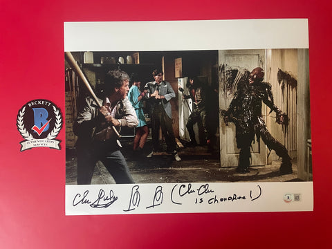 Clu Gulager signed 11"x14" Return of the Living Dead photo - Beckett COA