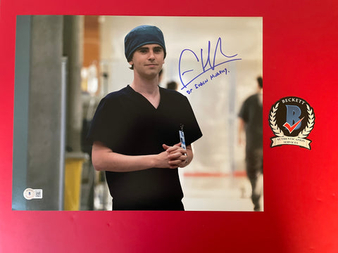 Freddie Highmore signed 11"x14" The Good Doctor photo - Beckett COA