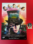 Freddie Highmore signed 12"x18" Charlie Bucket Chocolate Factory poster - Beckett COA