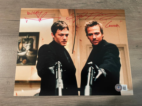 Norman Reedus and Sean Patrick Flanery 8"x10" Boondock Saints photo - Beckett COA