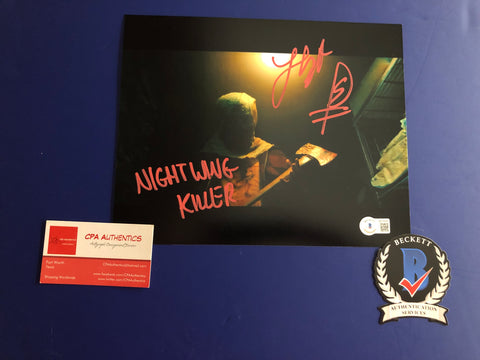 Lloyd Pitts Nightwing Killer signed 8"x10" Fear Street photo - Beckett COA